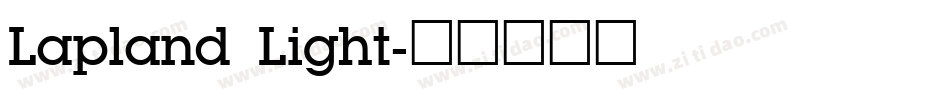 Lapland Light字体转换